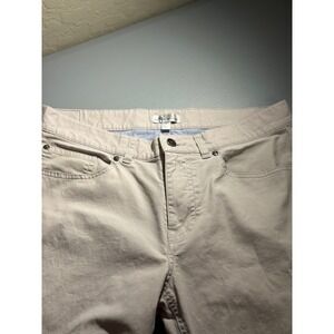 Peter Millar Soft Touch Twill Pants Mens 33x31 Stone 5-Pocket MEOB47 Straight